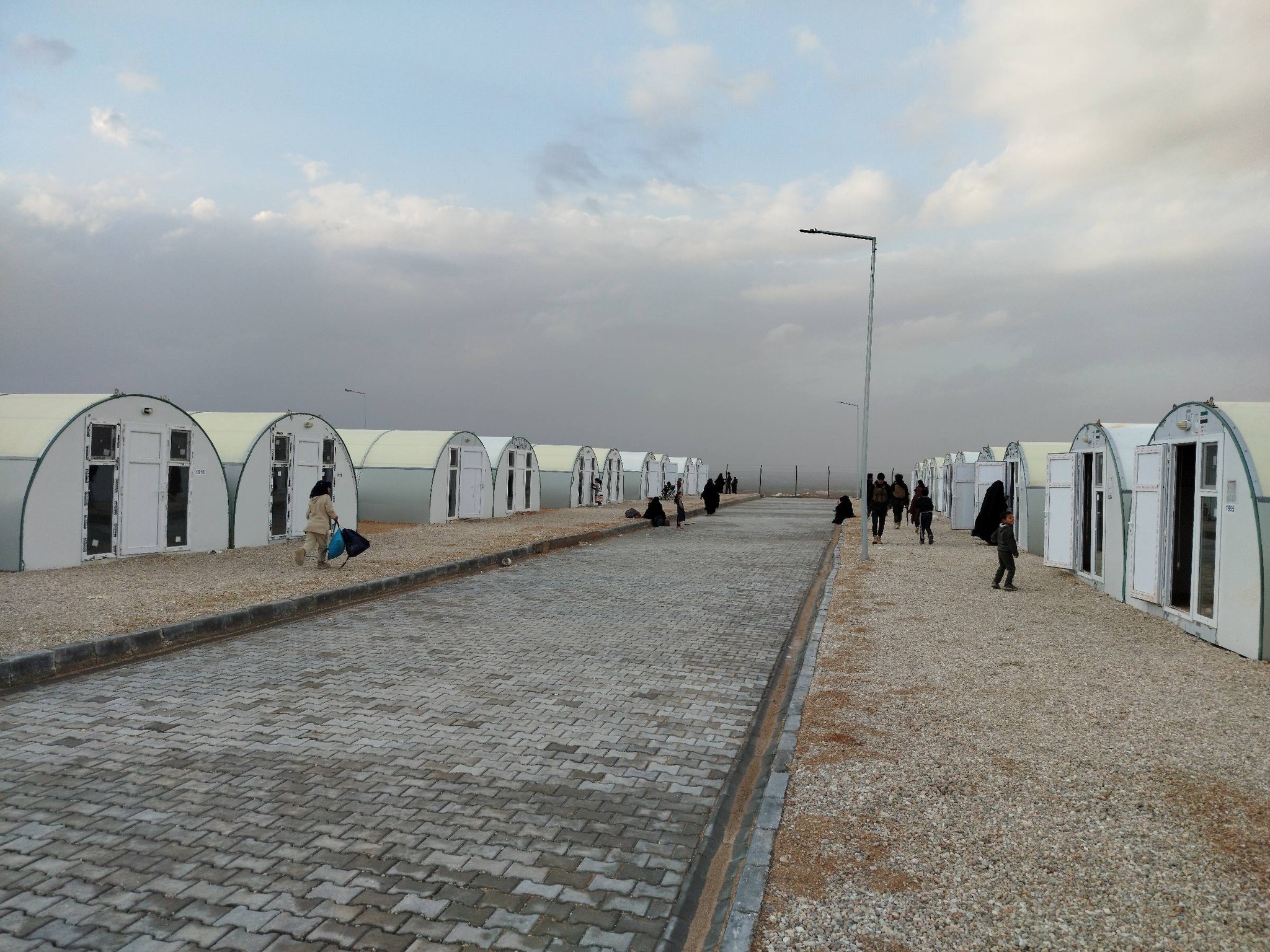 Reception of #AlHol_Camp Families at Aq Burhan Camp in Akhtarin Countryside